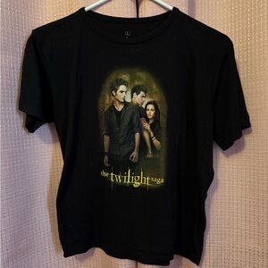 Twilight Saga Women's Black Graphic Crop Top